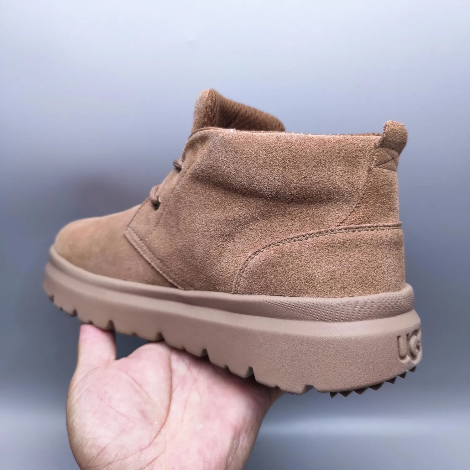💰600 UGG sheepskin all-in-one snow boots 1773 lace-up casual low boots men's boots color: maroon black size: 39-45